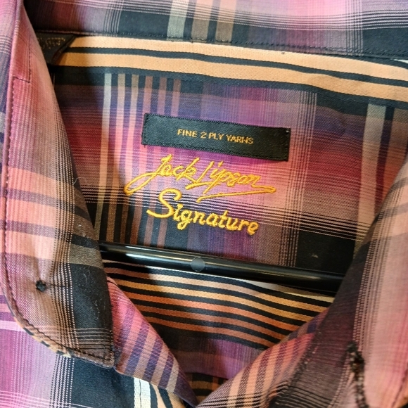 Jack Lipson Signature Long Sleeve Button up Large  Dress Shirt - Picture 2 of 7
